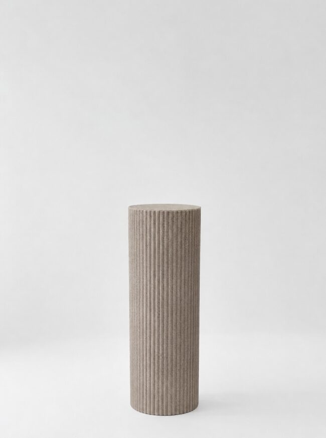 Nude Ripple Textured Plinth